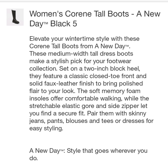 A New Day Women's Corene Tall Boots - Picture 7 of 10